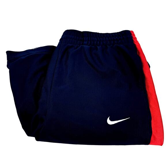 Nike Basketball Shorts Mens Medium Blue red Gray Activewear Comfy Lined Pockets - Picture 1 of 7